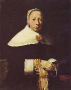 Johannes Vermeer Frauenportrat oil